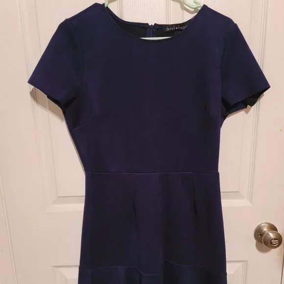 Derek Heart | Dresses | Derek Heart Blue Faux Suede Dress | Poshmark